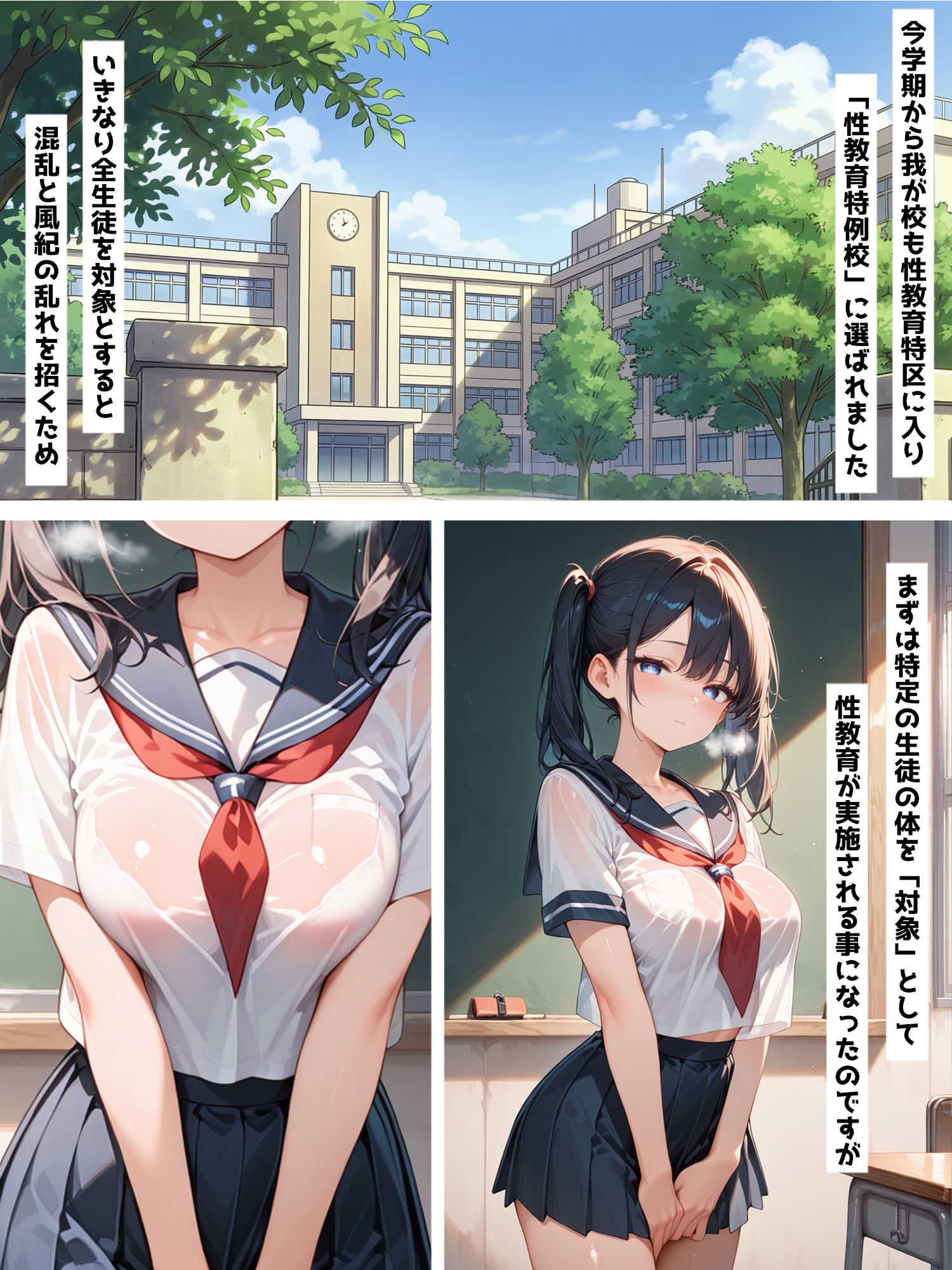 性教育学園X やりまくり!性処理当番編 vol.63【セリフ入有】 画像1