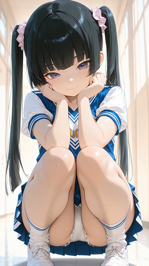 ツインテールの妹がパンツを見せて誘惑してくるCG集 サンプル4