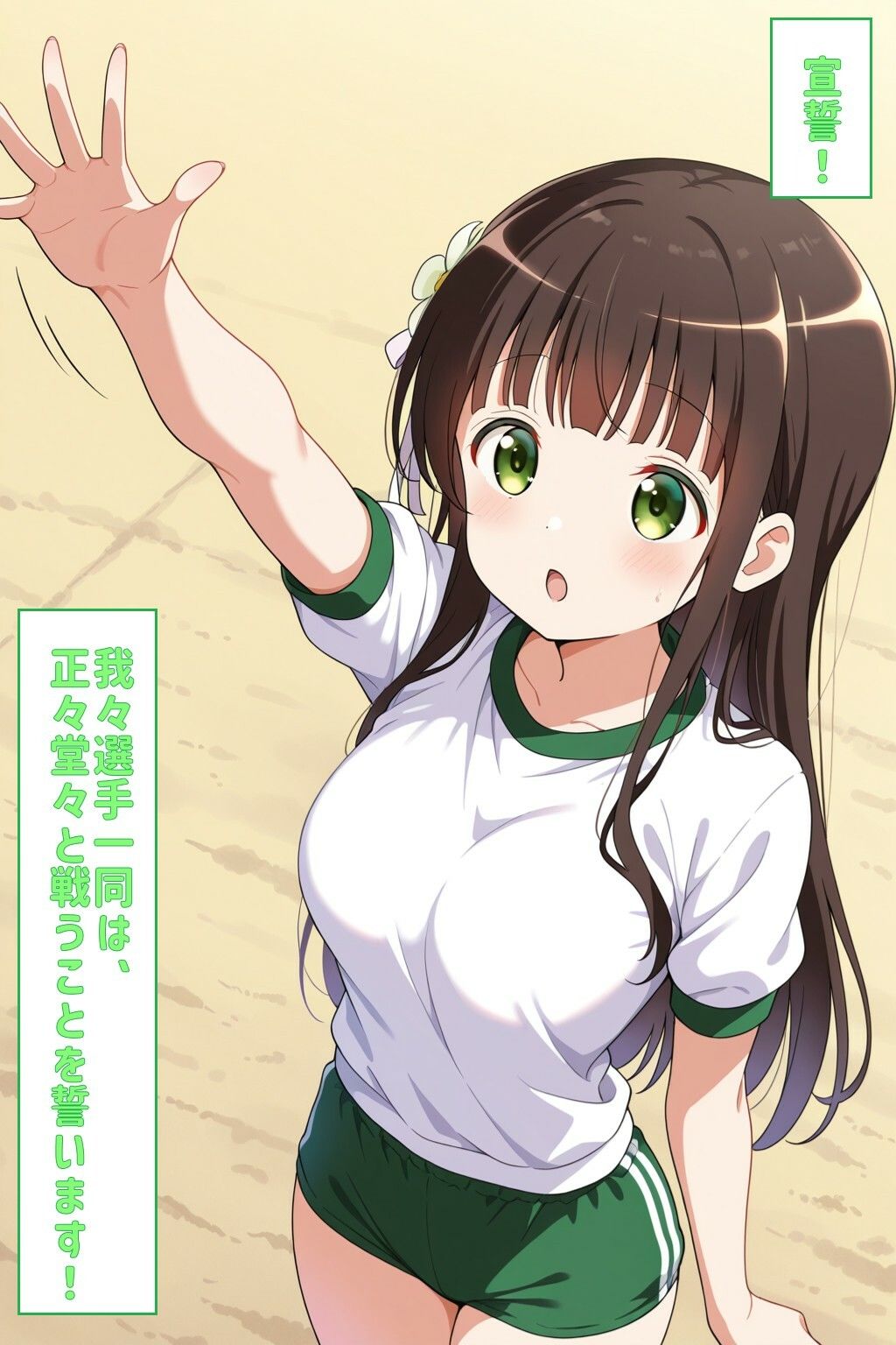 宣誓！我々選手一同は、正々堂々と戦うことを誓います！（ごちうさ） サンプル4