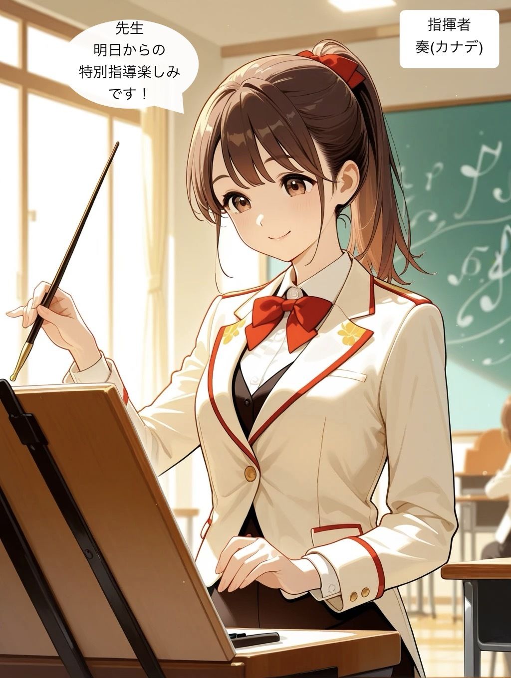 新しくやってきた音楽教室の先生により性なるハーモニーを奏でるようになった生徒達 サンプル画像 2