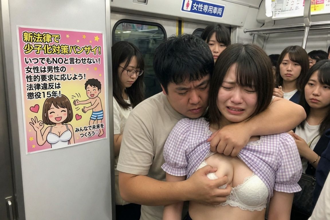 少子化対策法案可決 〜女性は男性のあらゆる性的欲求に応えなければならない〜 | 同人データベース