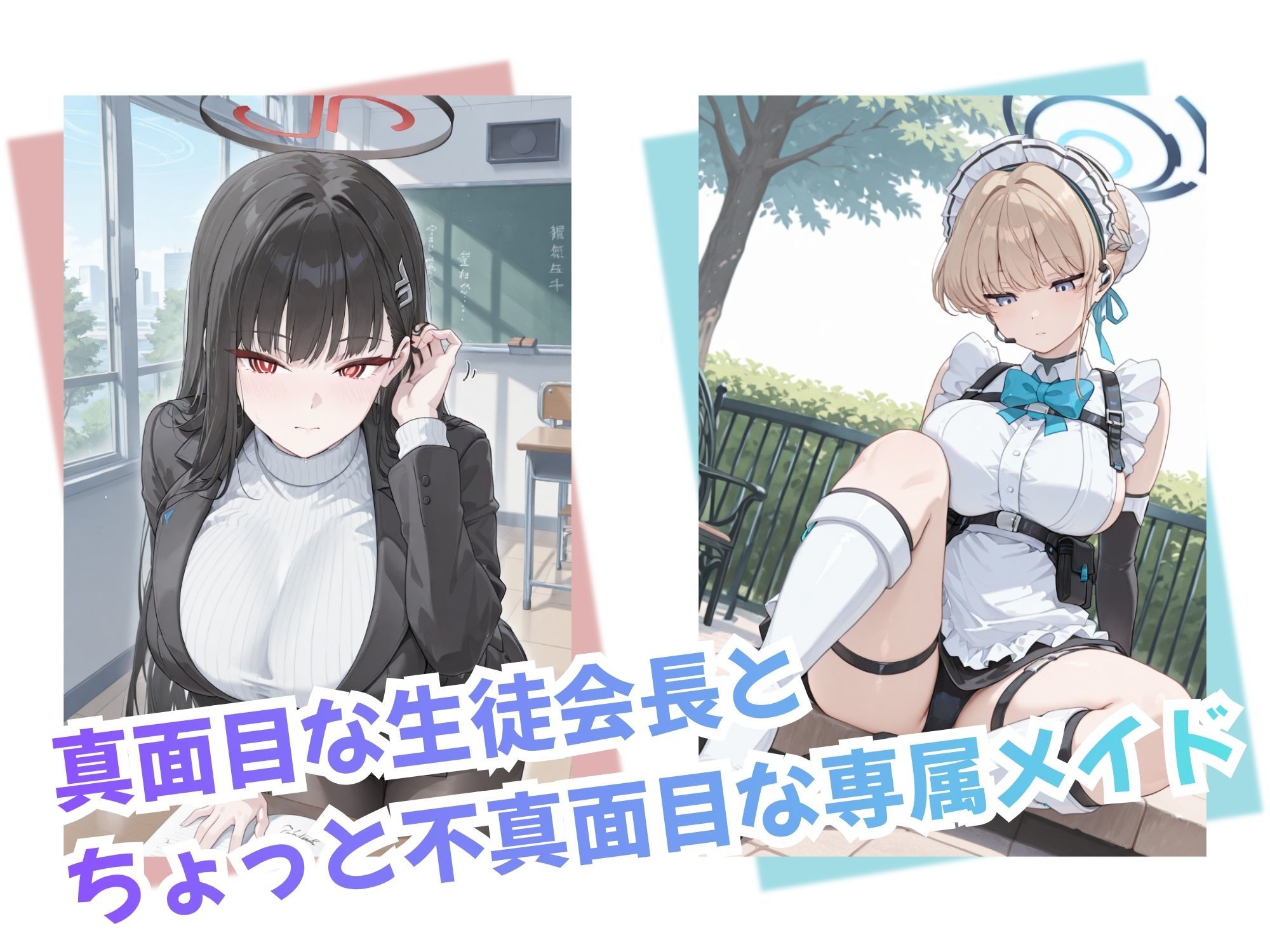 ボクのお願いを聞いてくれる会長とそのメイド リ〇＆ト〇 サンプル画像 2