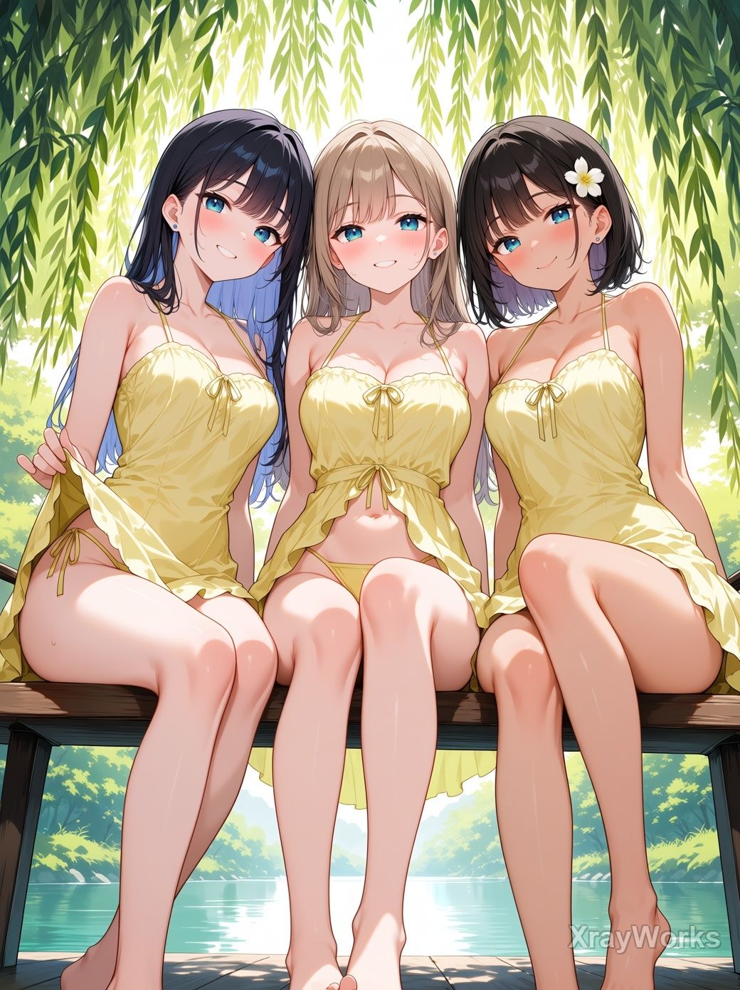 木漏れ日の秘密 〜夏ワンピ美少女のチラ〜 CG119枚＋ショート動画122本 サンプル6