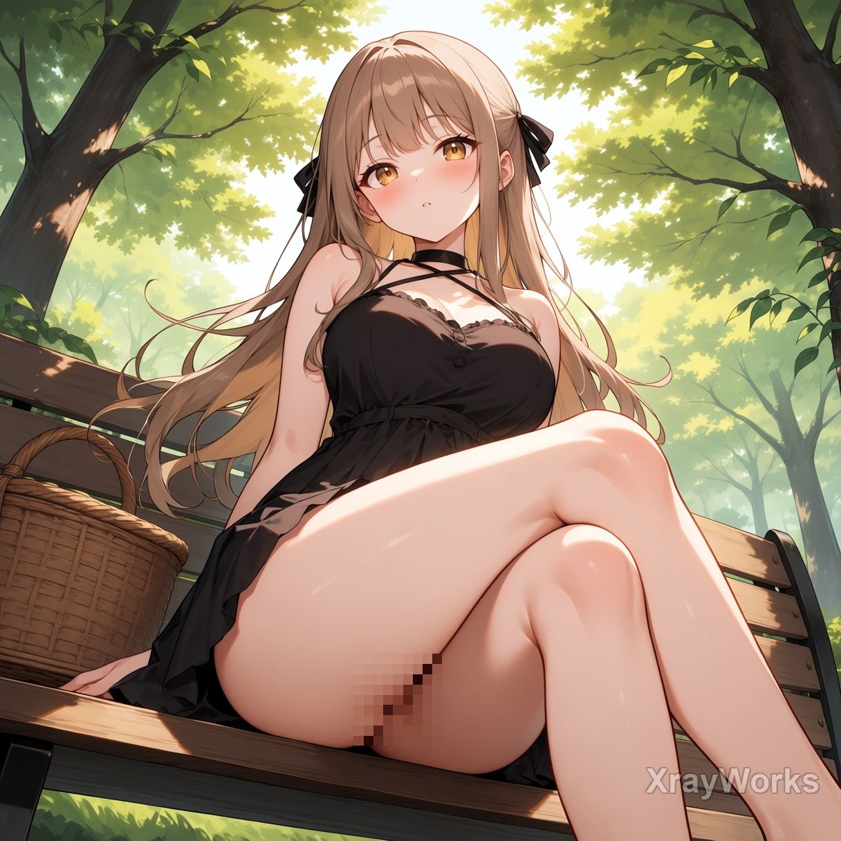 木漏れ日の秘密 〜夏ワンピ美少女のチラ〜 CG119枚＋ショート動画122本 サンプル9