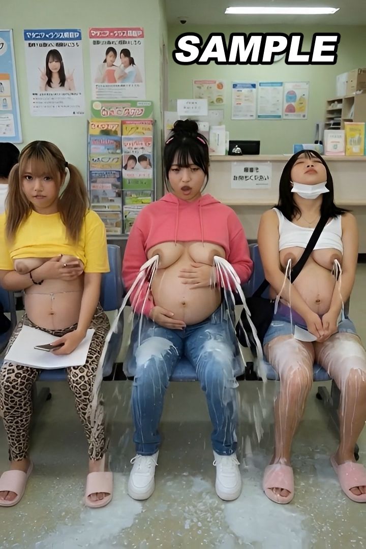 【母乳まみれVol.8】限界ポテ腹妊婦母乳噴射 サンプル2