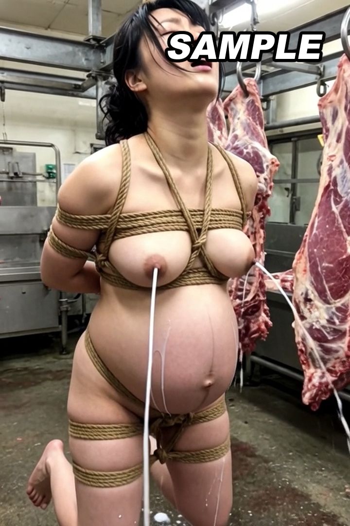 【母乳まみれVol.8】限界ポテ腹妊婦母乳噴射 サンプル9