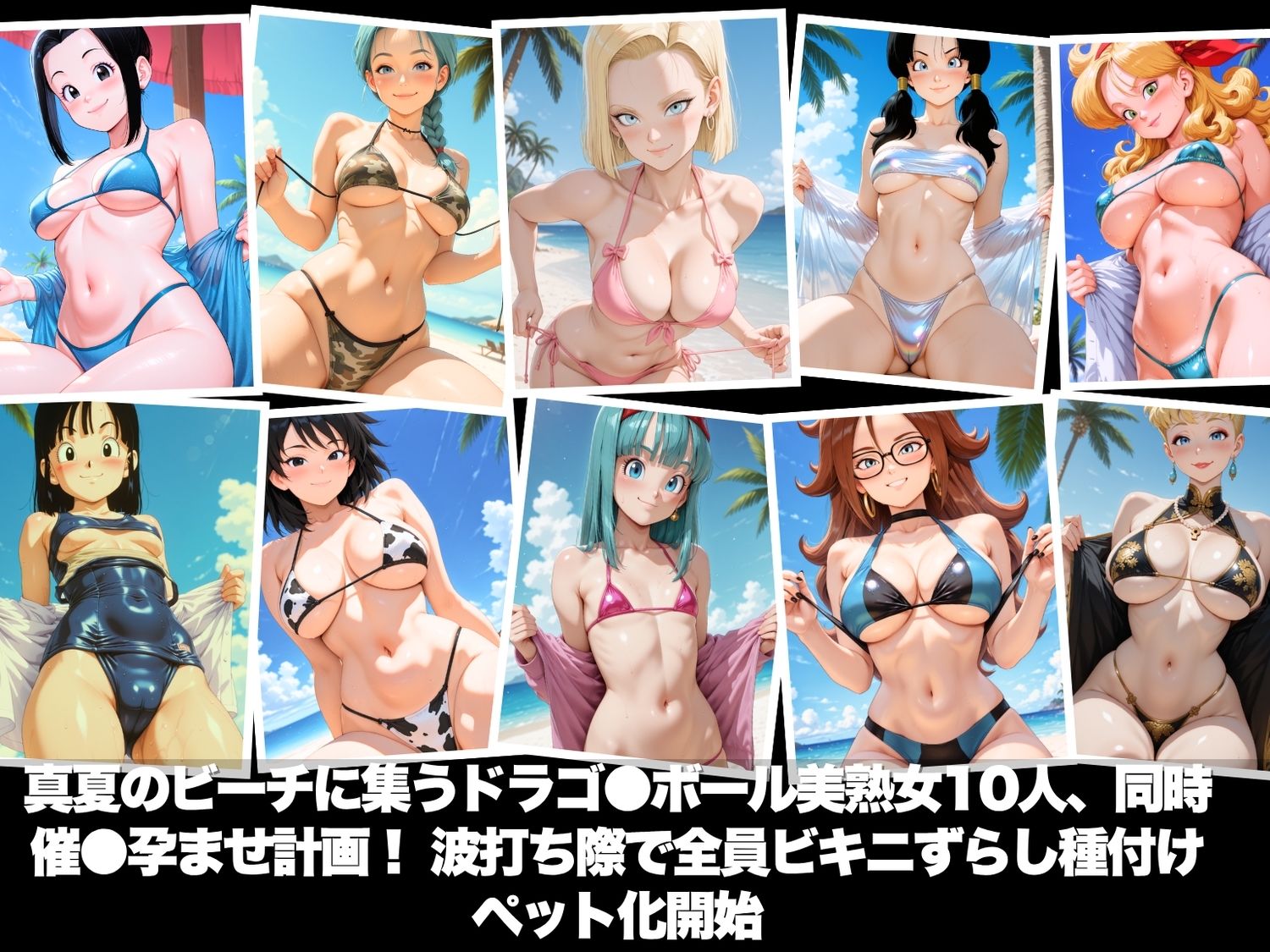 真夏の海辺で堕ちて  〜おじさんの虜になって妊娠するまで〜  ドラゴ●ボール 編 画像1