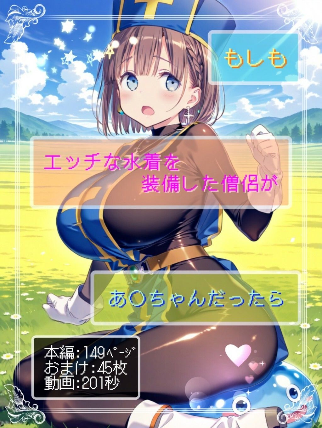 もしもエッチな水着を装備した僧侶があ○ちゃんだったら 画像1