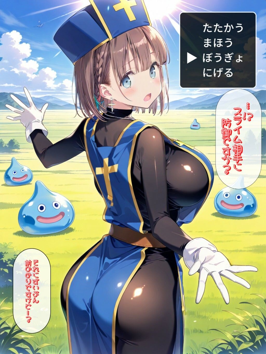 もしもエッチな水着を装備した僧侶があ○ちゃんだったら 画像5