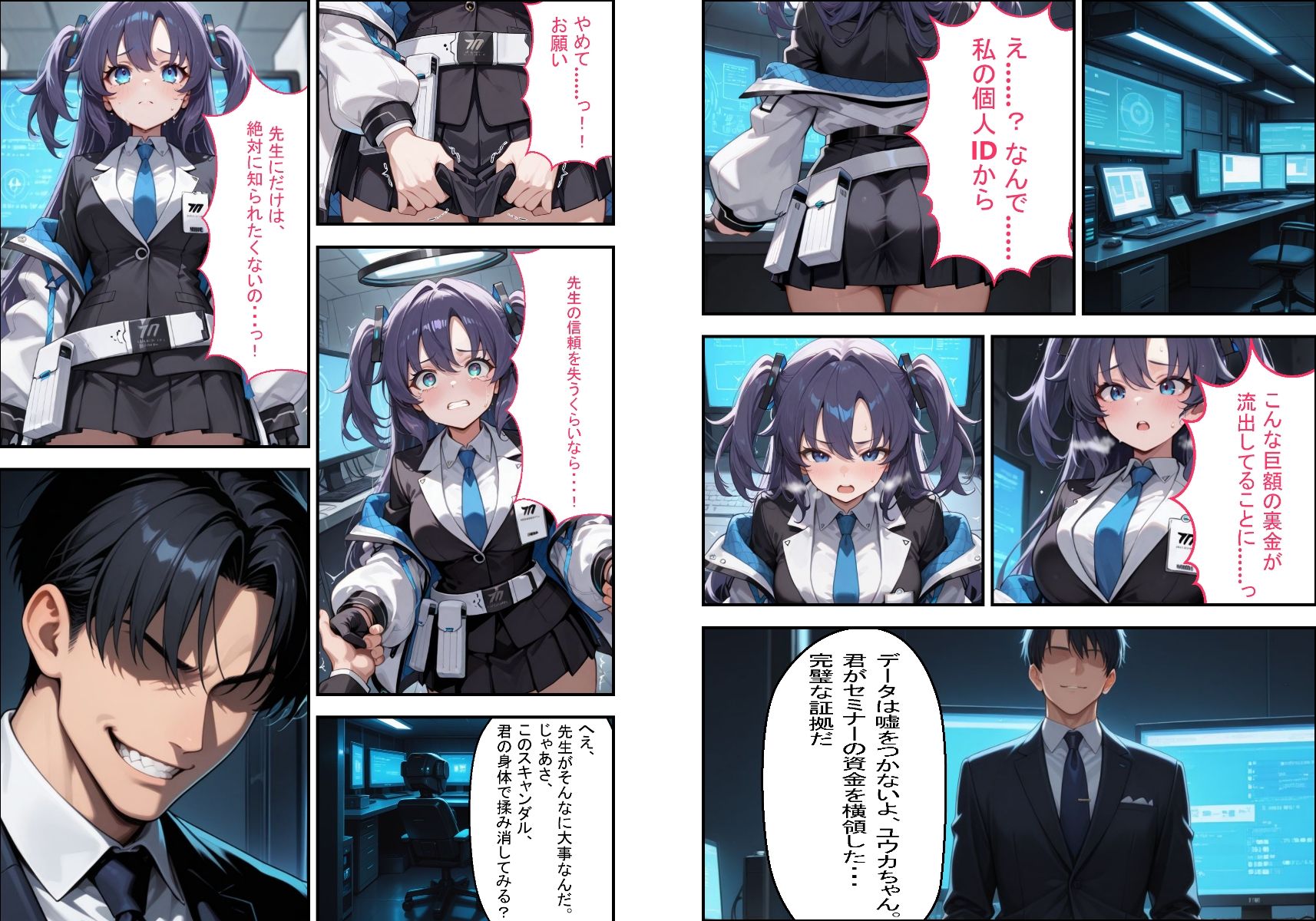 屈服調教コスプレイラスト集   先生ごめんなさい、私、他の男の着せ替え人形になります… サンプル2