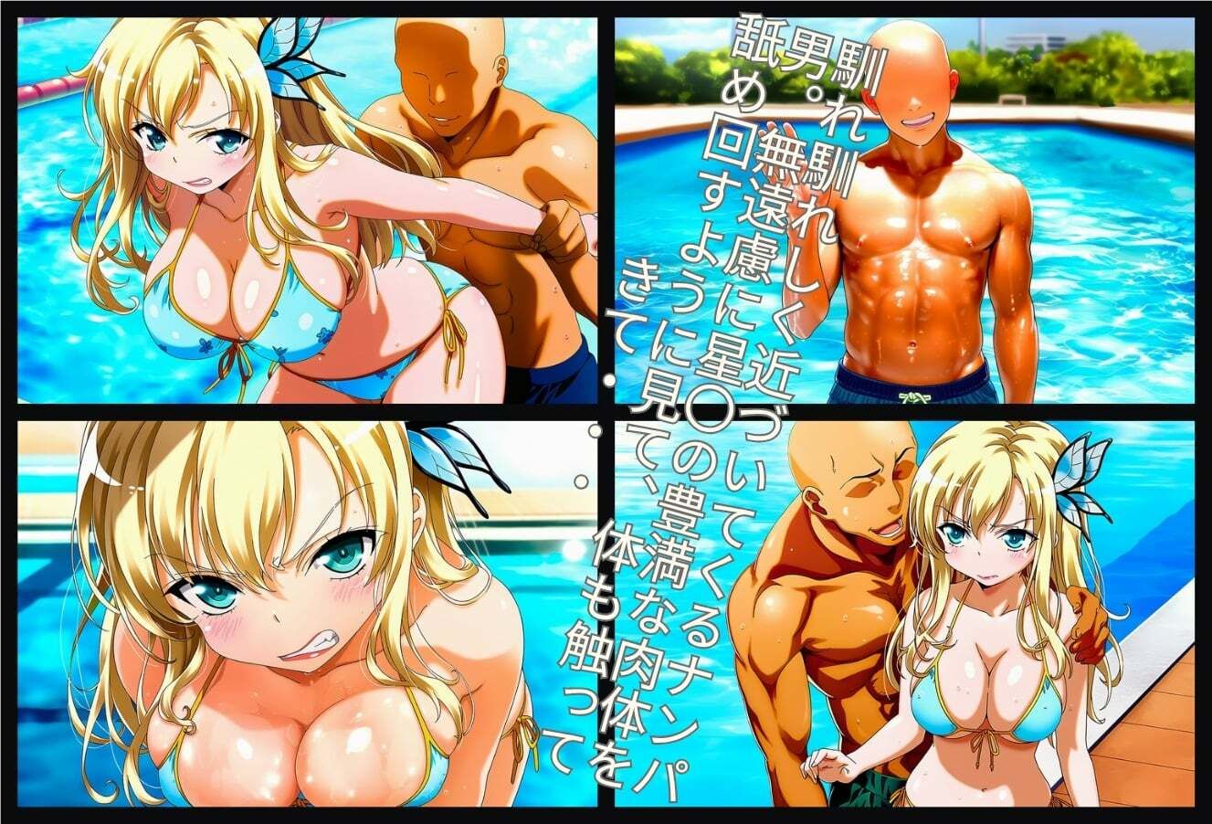 ナンパ  逆恨み  〜生意気金髪お嬢様、逆恨みナンパ男に復讐される〜 画像2