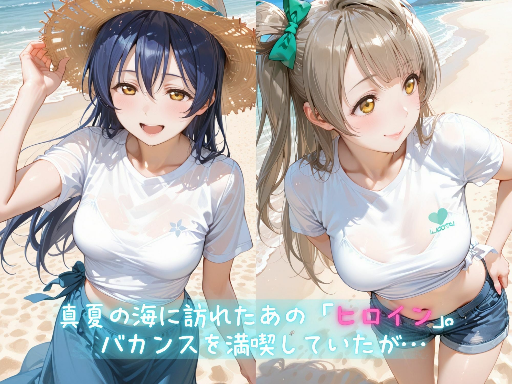 メス堕ちヒロイン  〜 う●＆こ●り 夏の海編 〜 画像1