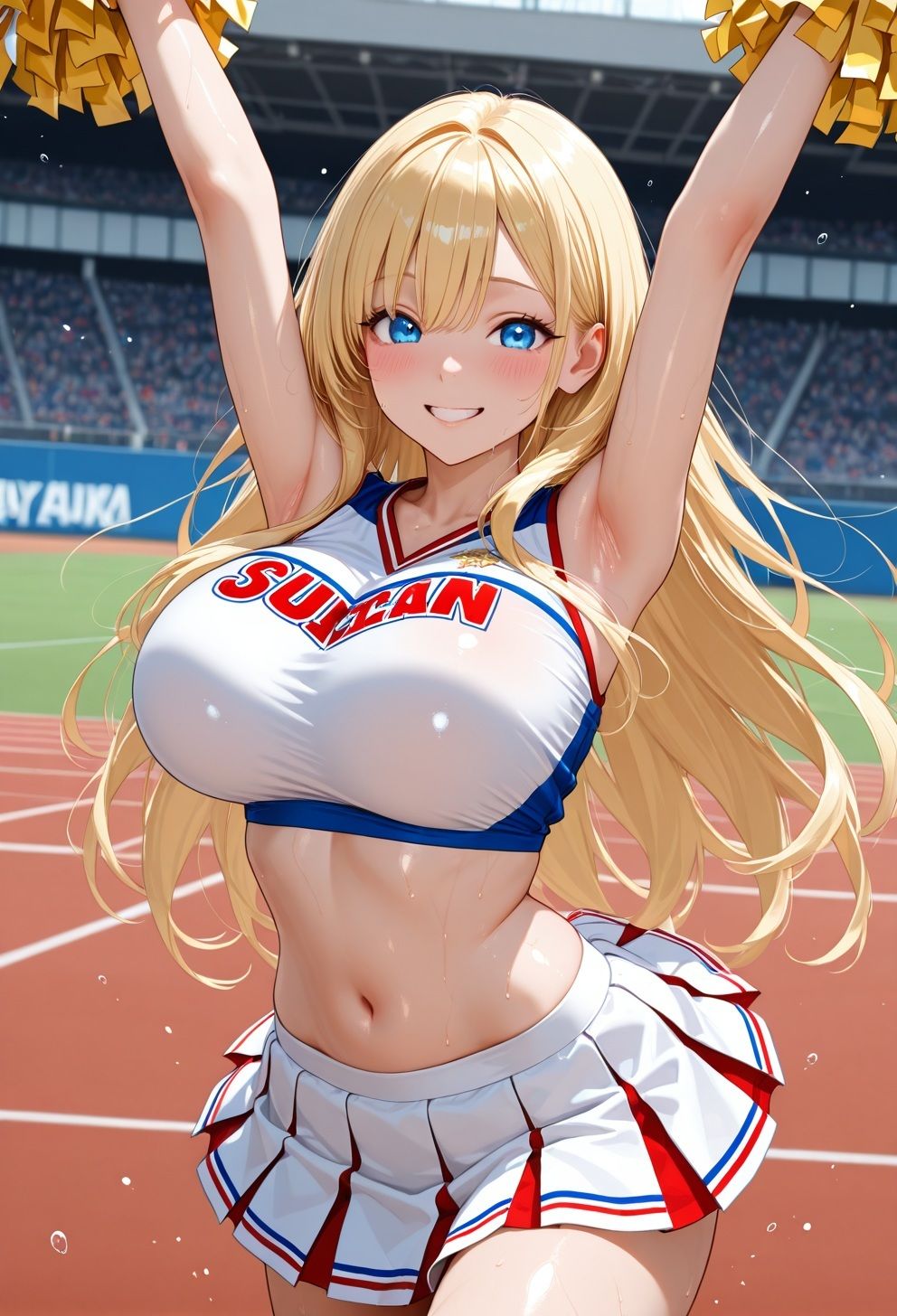 勝利のご褒美は爆乳チア部員の濃厚中出しご奉仕 サンプル2
