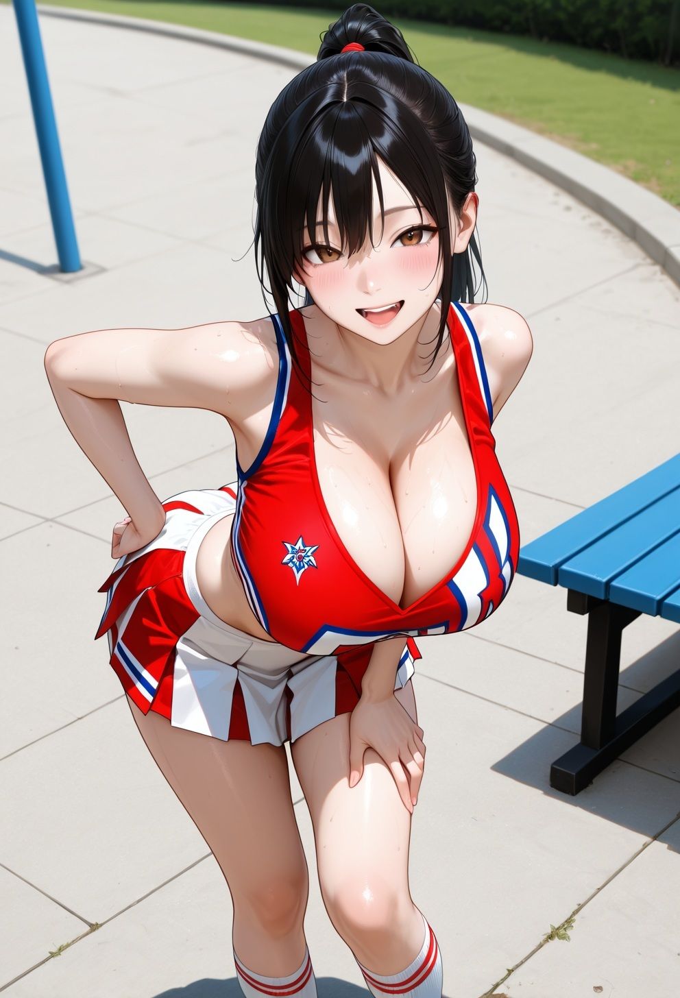 勝利のご褒美は爆乳チア部員の濃厚中出しご奉仕 サンプル3