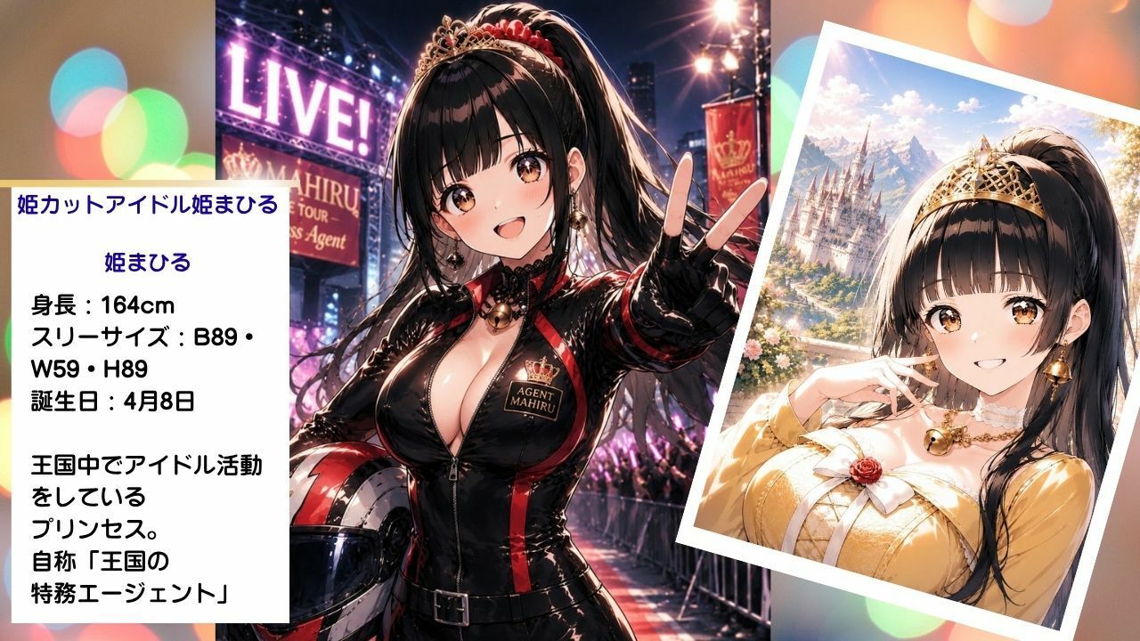 清純プリンセスの裏側  姫カットアイドル姫まひるのコスプレ交尾 〜レザースーツからはみ出るおっぱい〜 サンプル2