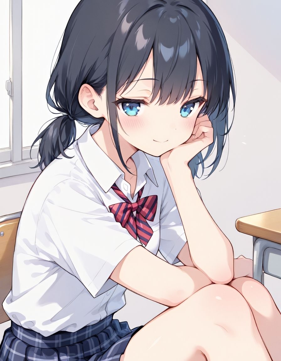 『えっちで可愛い黒髪ちゃん。』vol.4 -誰もいない教室で、内緒の見せつけおなにー。-_2