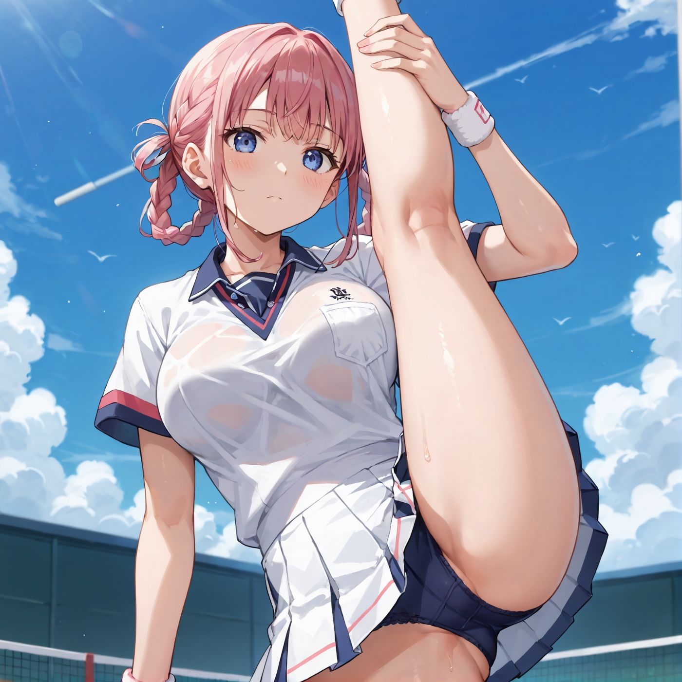 学園性活!ユニフォームに滲む汗 テニス部の本気がエロい5【汗かく美少女の厳選CG370枚収録】 画像3