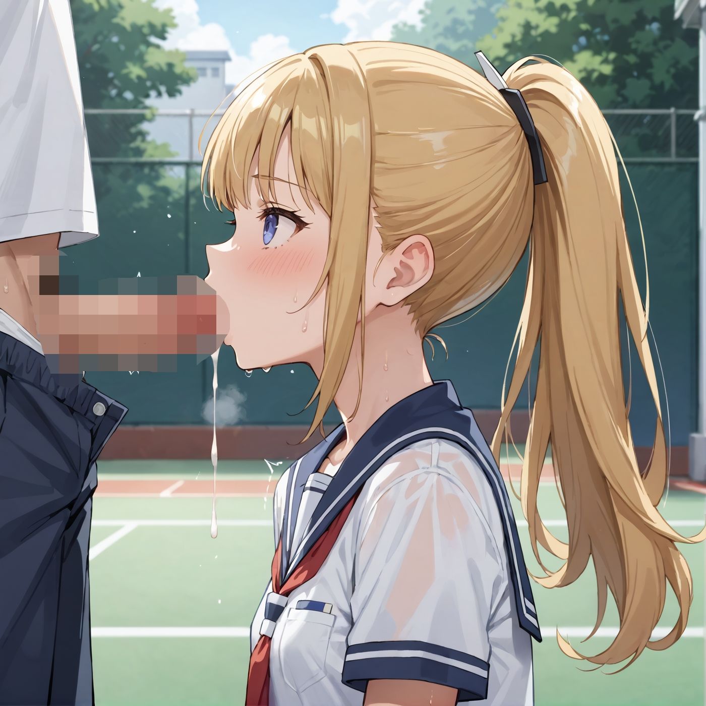 学園性活!ユニフォームに滲む汗 テニス部の本気がエロい5【汗かく美少女の厳選CG370枚収録】 画像10