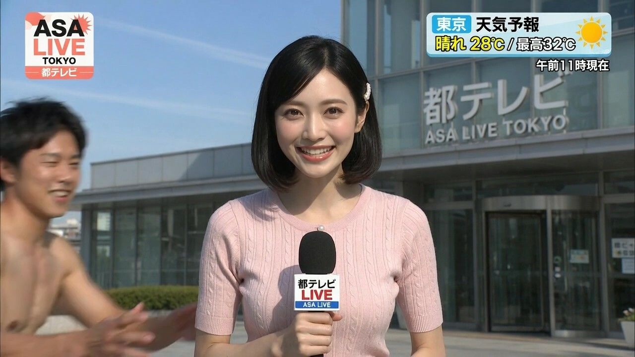 【女子アナ58人】生中継で突然服を破られておっぱい丸出し！！パニック！！ 画像2