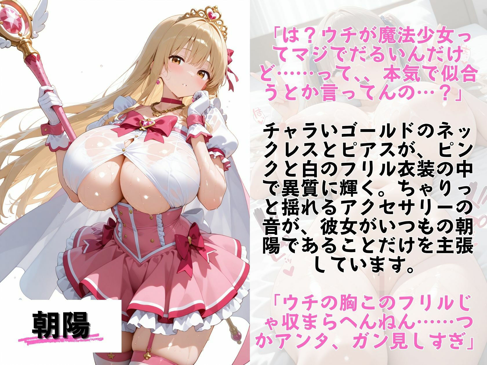 魔法少女になった4人の爆乳義妹(18)が変身衣装に耐えられない件_9