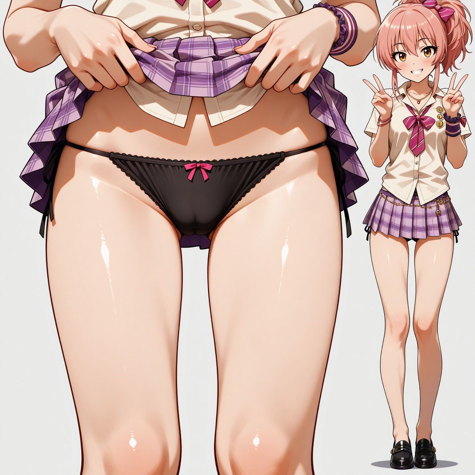 立ち絵とたくしあげ【アイドルマスターシンデレラガールズ風1】 サンプル5