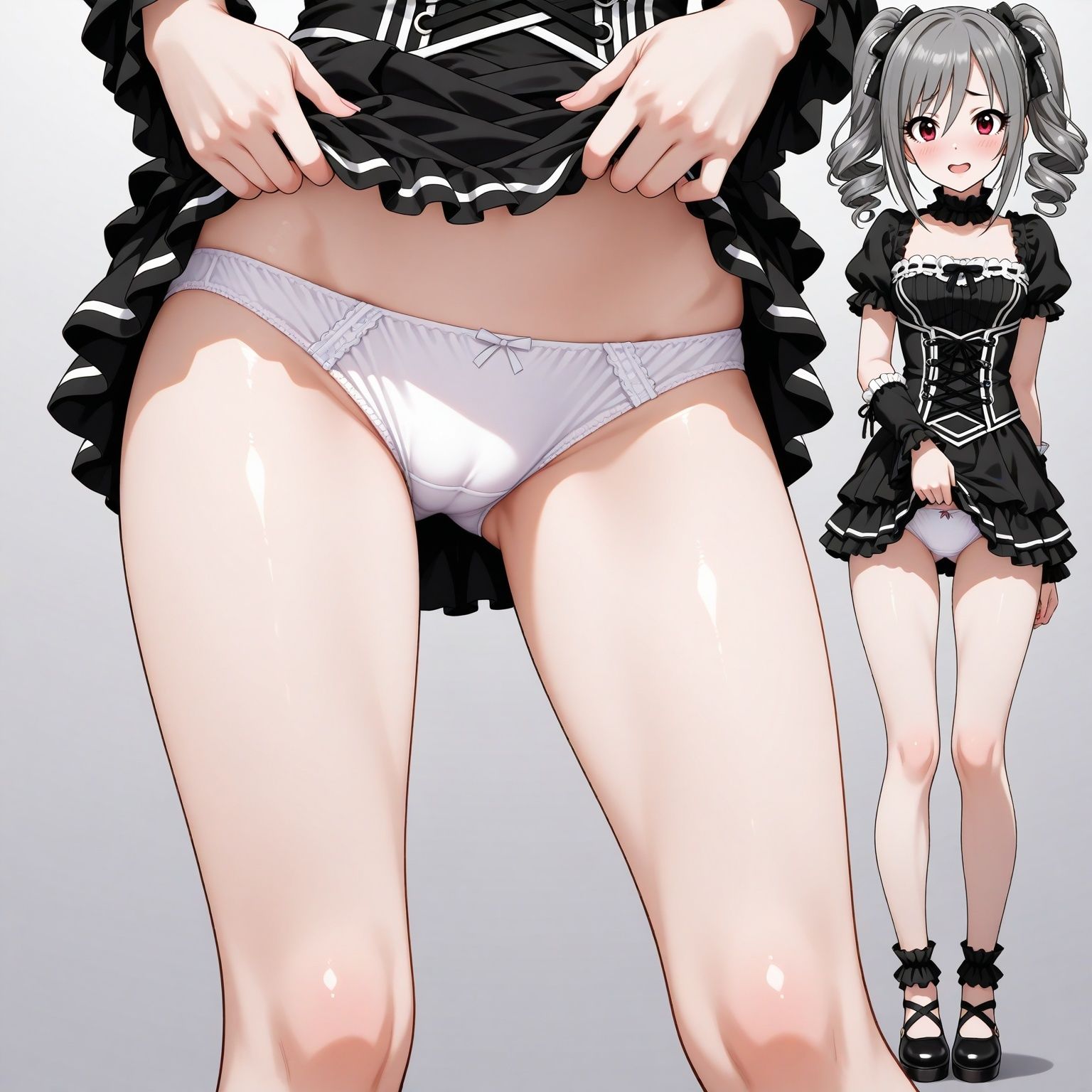 立ち絵とたくしあげ【アイドルマスターシンデレラガールズ風1】 サンプル9