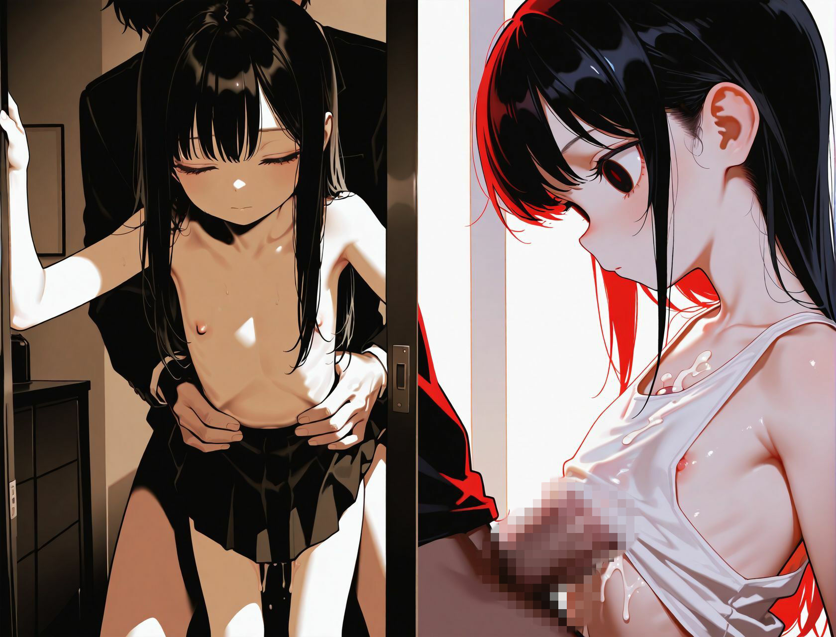 ロリっこ女子校生  ちっぱい女子と生ハメ祭り_4