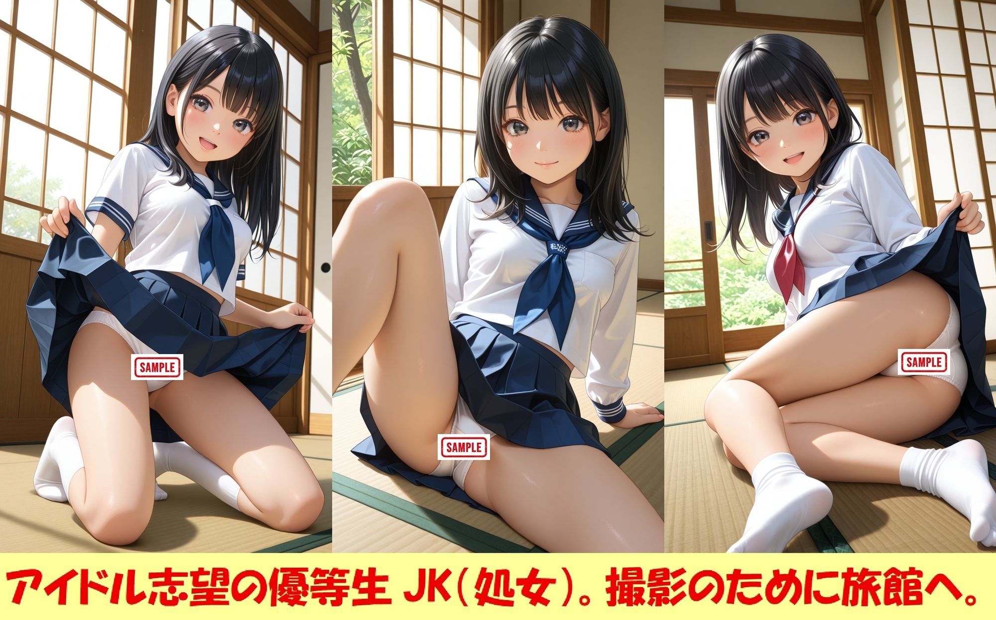 現役JKが撮影会でパンチラを撮られ生涯オカズ化6―優等生のハメ撮り― 画像1
