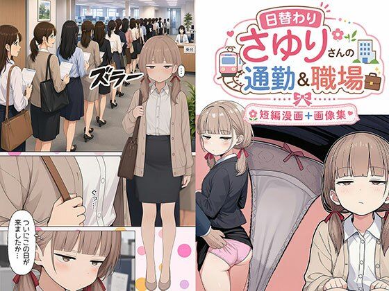 日替わりさゆりさんの通勤＆職場  短編漫画＋画像集 のサンプル画像