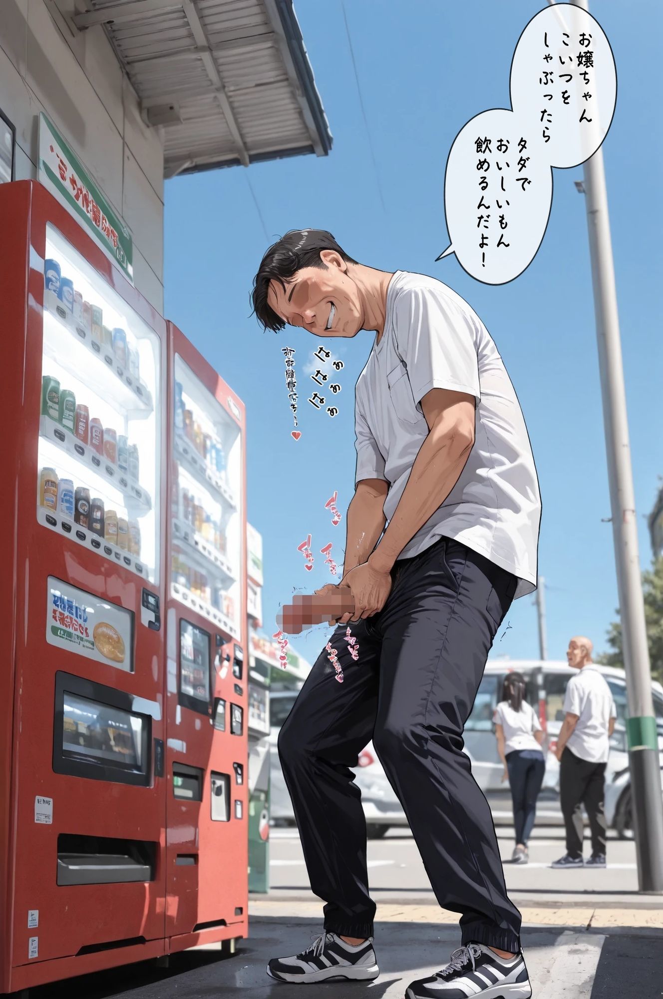 下校ラ〇ドセルJ〇を通学路・自販機前・電車で痴●輪●三昧_6