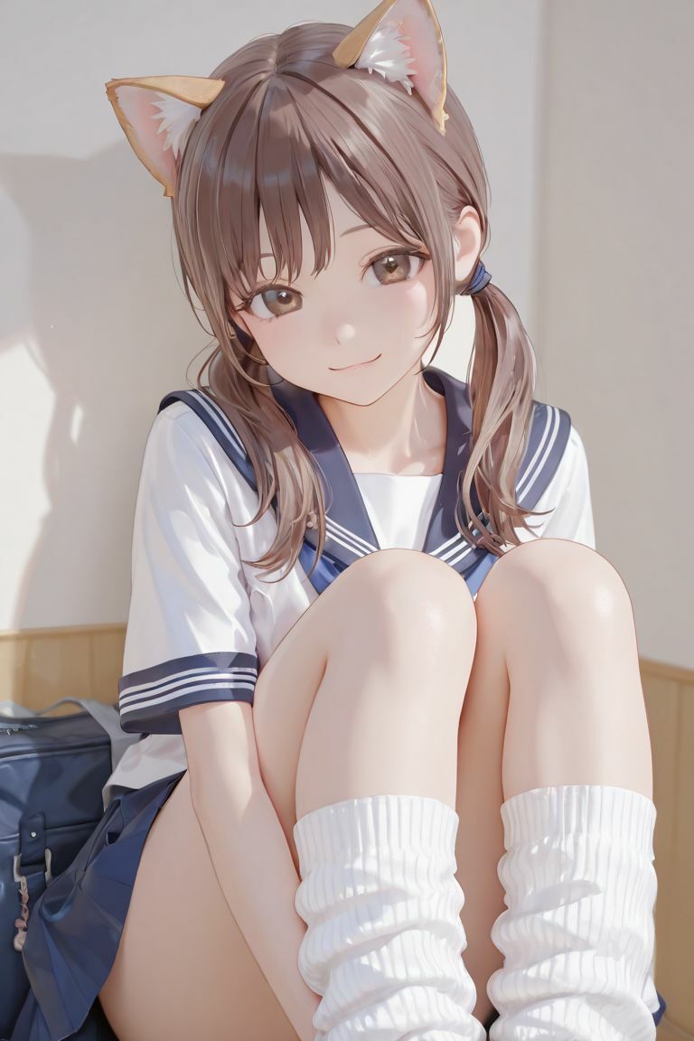 猫耳ルーズソックス 画像1