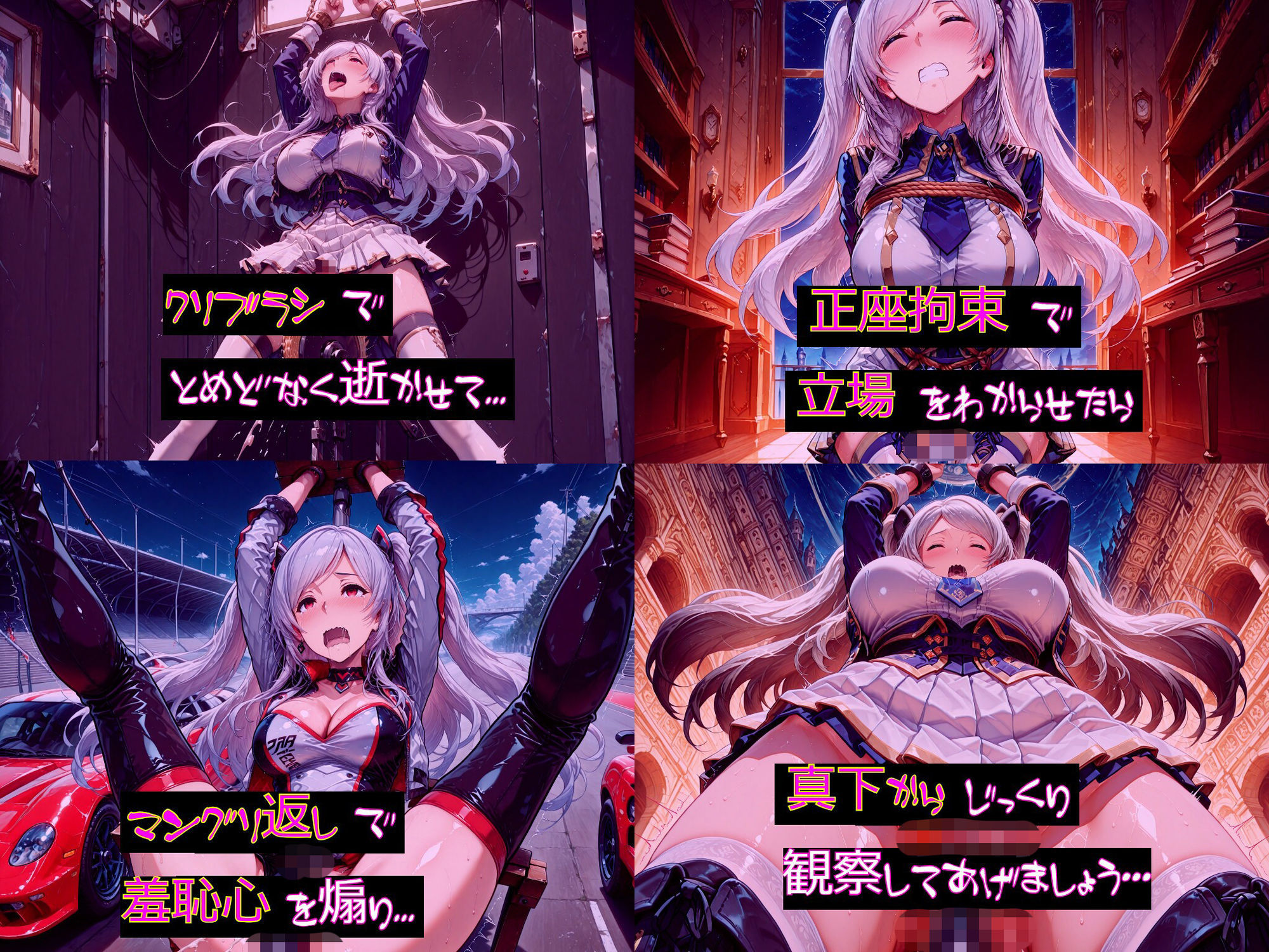 【衣装多種】傲慢王女アレクシアの恥辱王女としての自尊心が蹂躙され、歓喜の嬌声を上げるただの牝に_玩具オナニー編 サンプル6