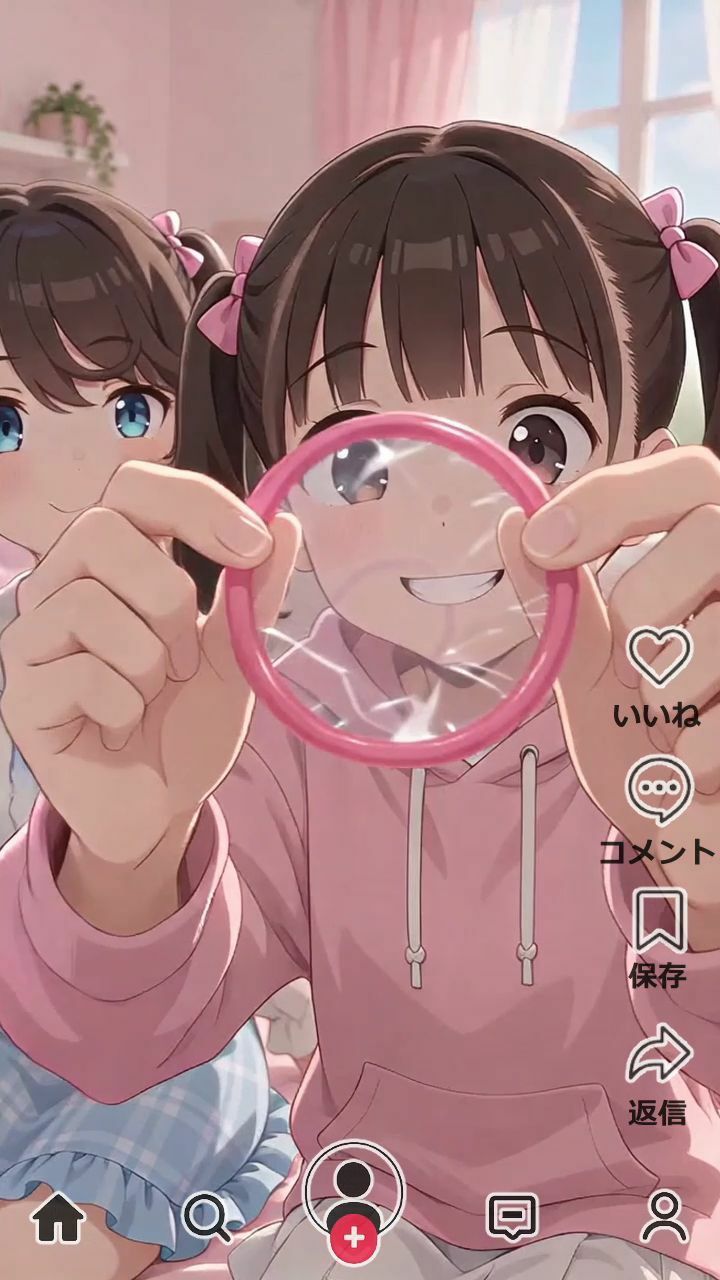 ［アニメ］顔出しでエロ自撮り 深く考えずに配信しちゃう女の子たち  ピロン_2
