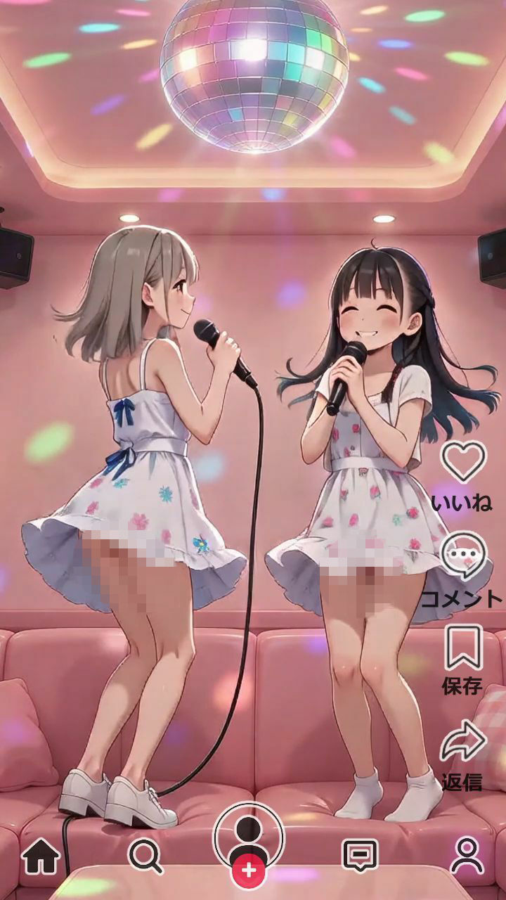 ［アニメ］顔出しでエロ自撮り 深く考えずに配信しちゃう女の子たち  ピロン_11