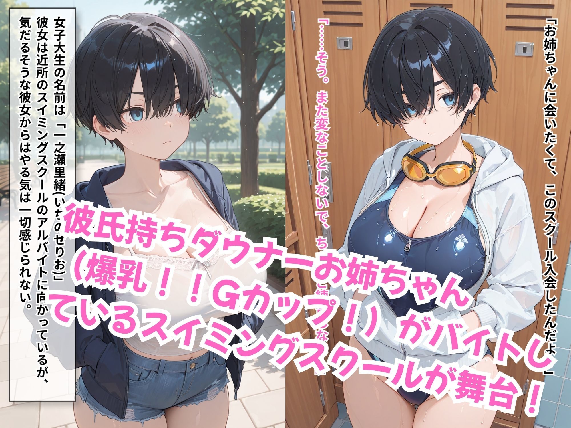 【無料エロ漫画】d_786758 無抵抗なあの子はボクに寝取られる 水泳インストラクター編(黒豆の家)