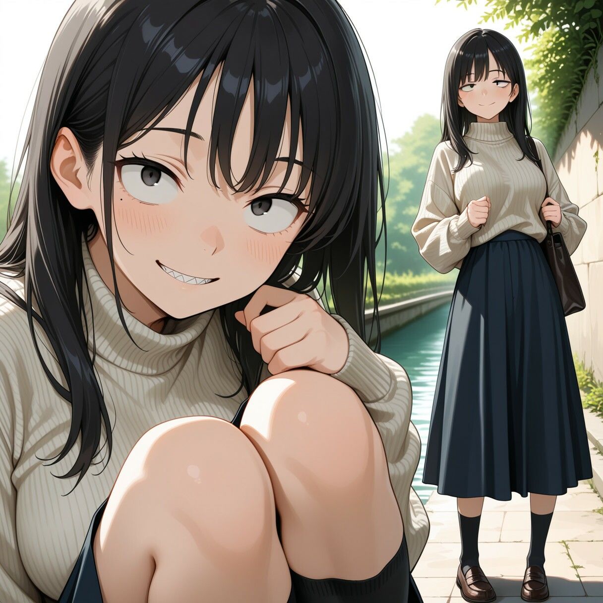 三白眼の彼女は巨乳でえっち、コスもしてくれる