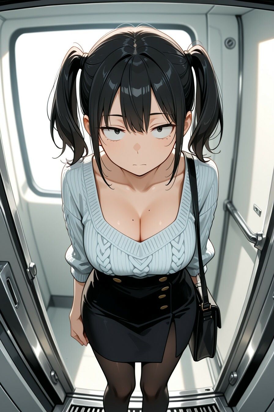 三白眼の彼女は巨乳でえっち、コスもしてくれる