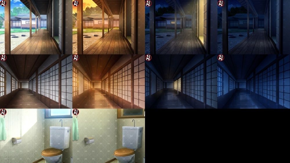 【再販素材パッケージ】みにくる背景CG素材集『お家まるごとパック』part01-和風建築- 画像1