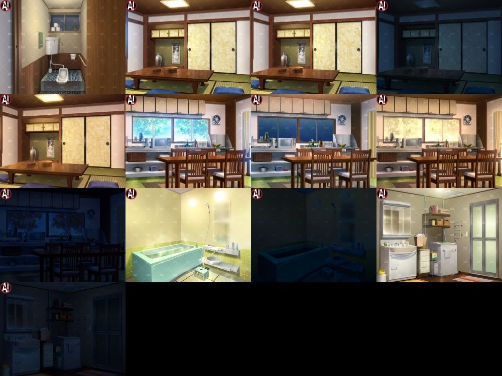 【再販素材パッケージ】みにくる背景CG素材集『お家まるごとパック』part01-和風建築- 画像3