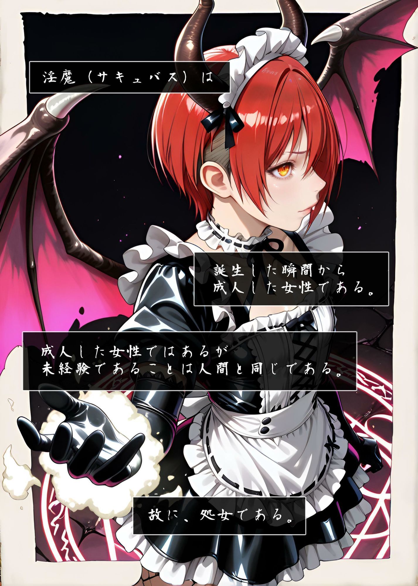 亜人種 淫魔（サキュバス）の生態 -処女淫魔（サキュバス）の受胎- 焔果林（HomuraKarin）_2