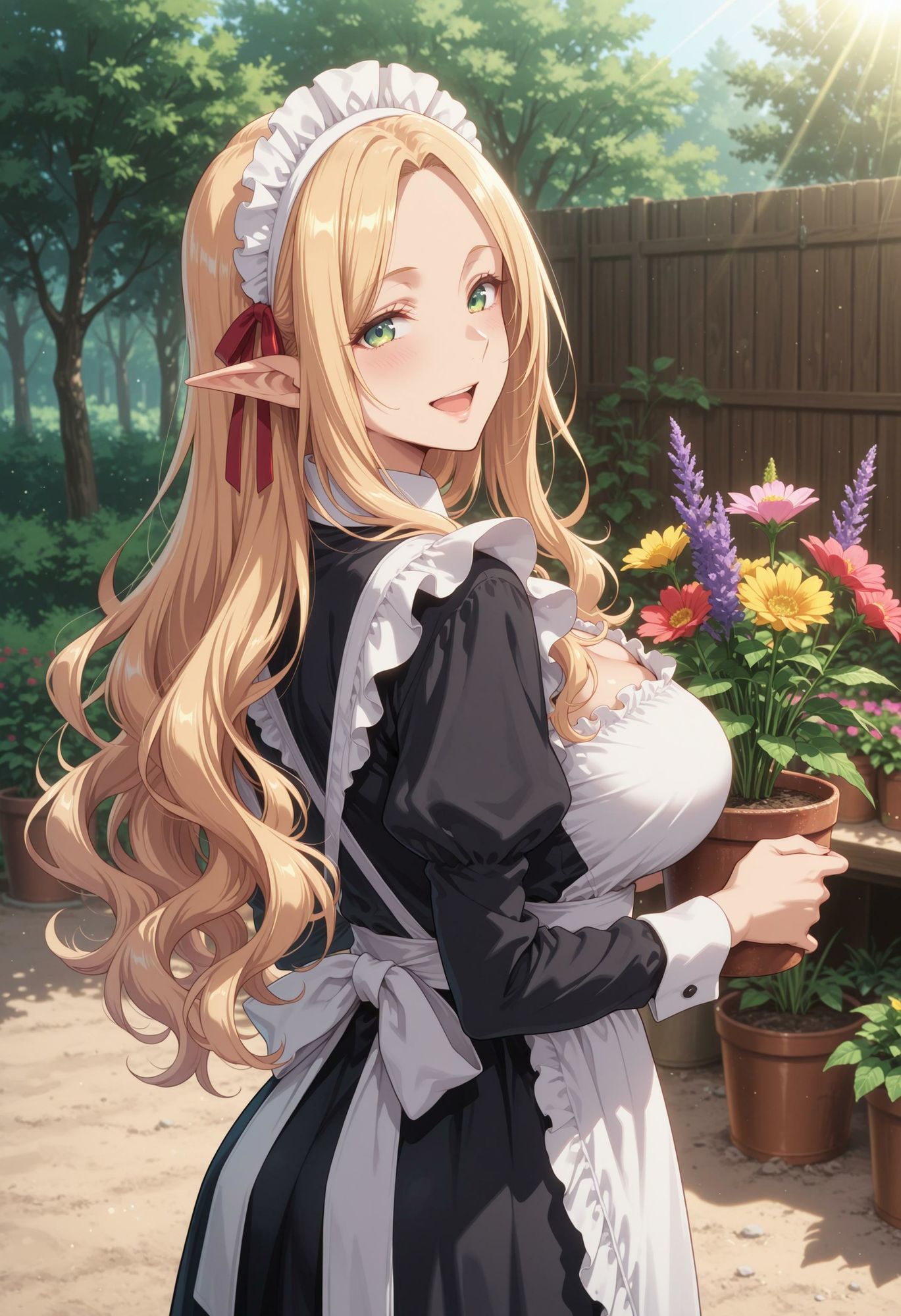 エルフのメイドさんの誘惑5 サンプル1