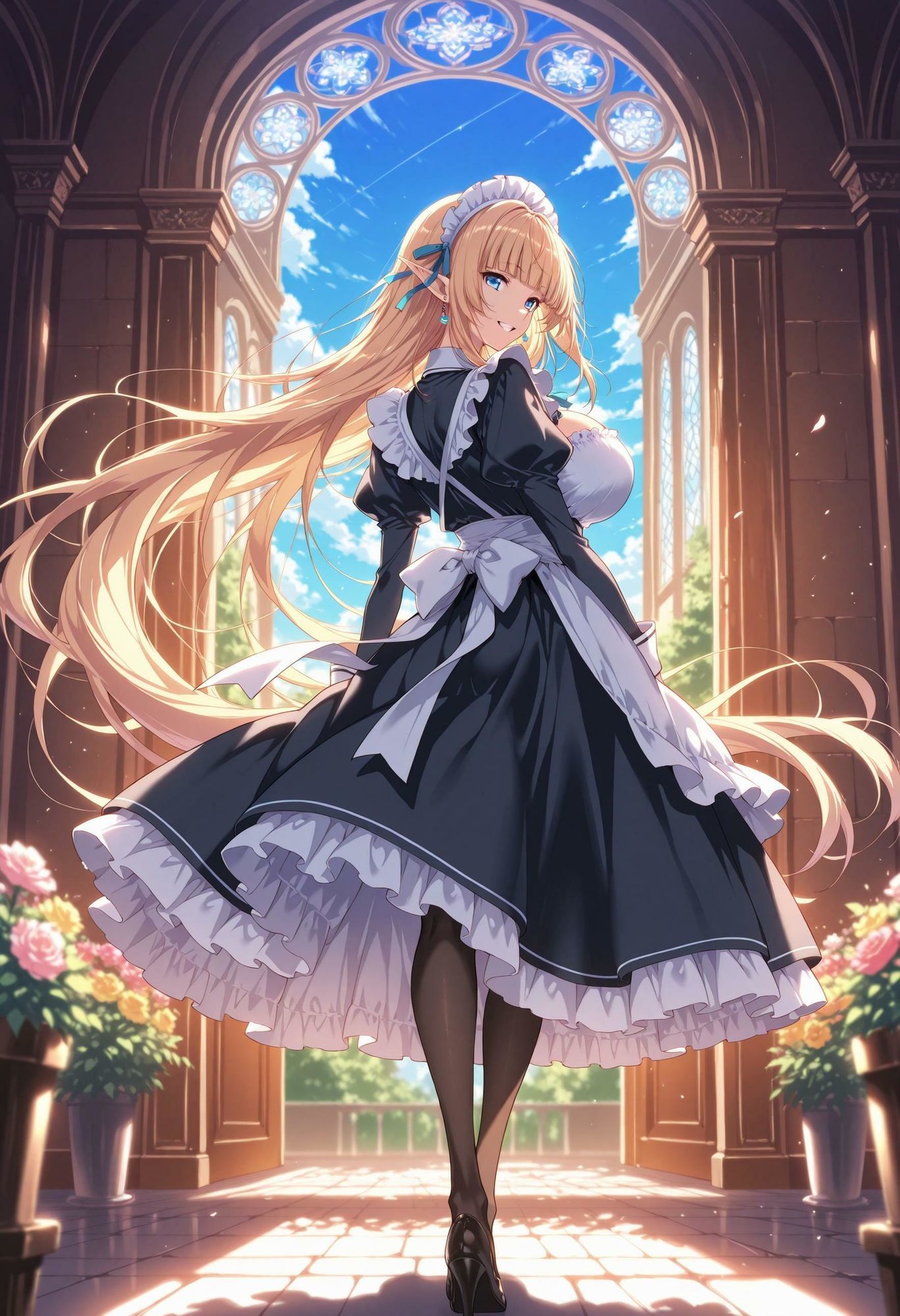 エルフのメイドさんの誘惑6 サンプル1