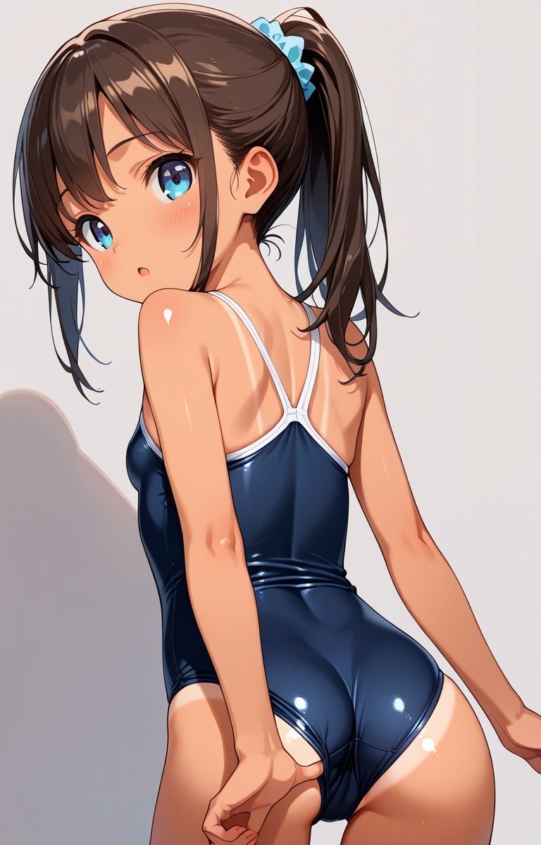 【あおいろ＊グラフィ】スク水少女15人（2025年10月号） サンプル画像 11