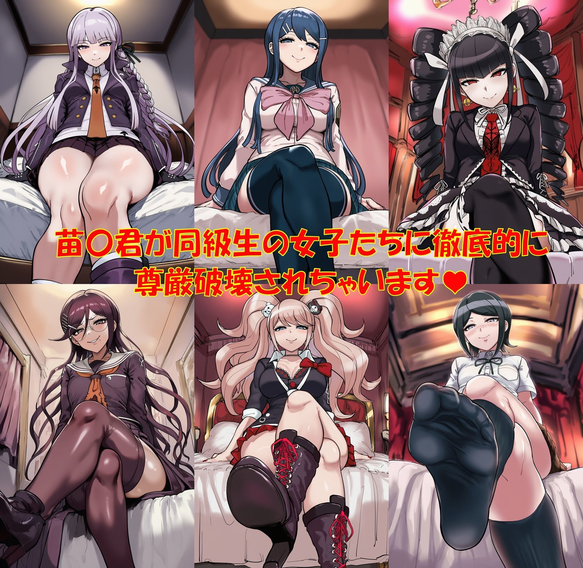 【ハードマゾ向け】同級生の女子にペニバンで徹底的に尊厳破壊されちゃうCG集 画像1