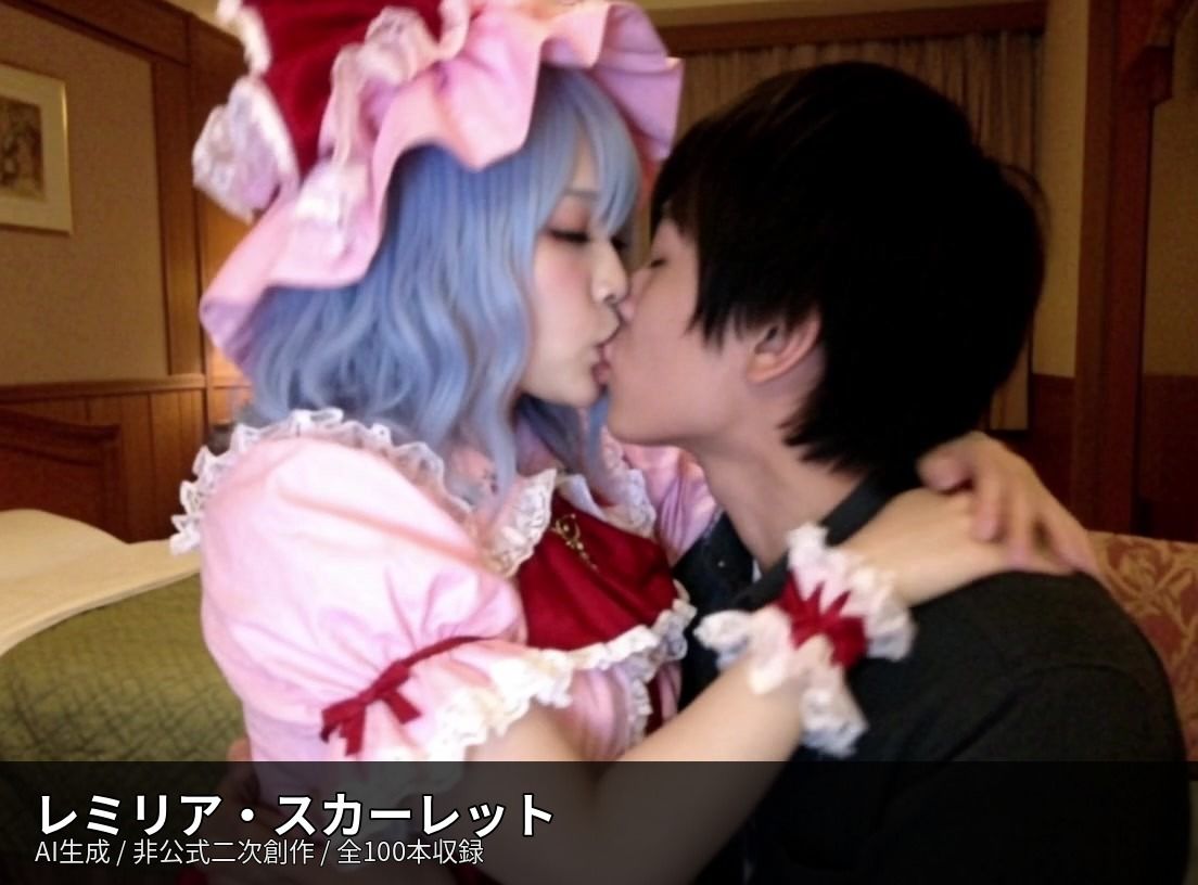 【AI生成】東方Project二次創作 濃厚キス動画集 10キャラ×100本収録 画像6