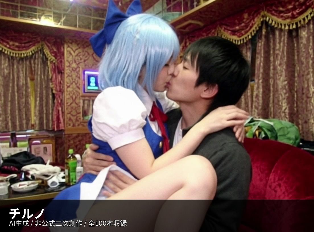 【AI生成】東方Project二次創作 濃厚キス動画集 10キャラ×100本収録 画像9