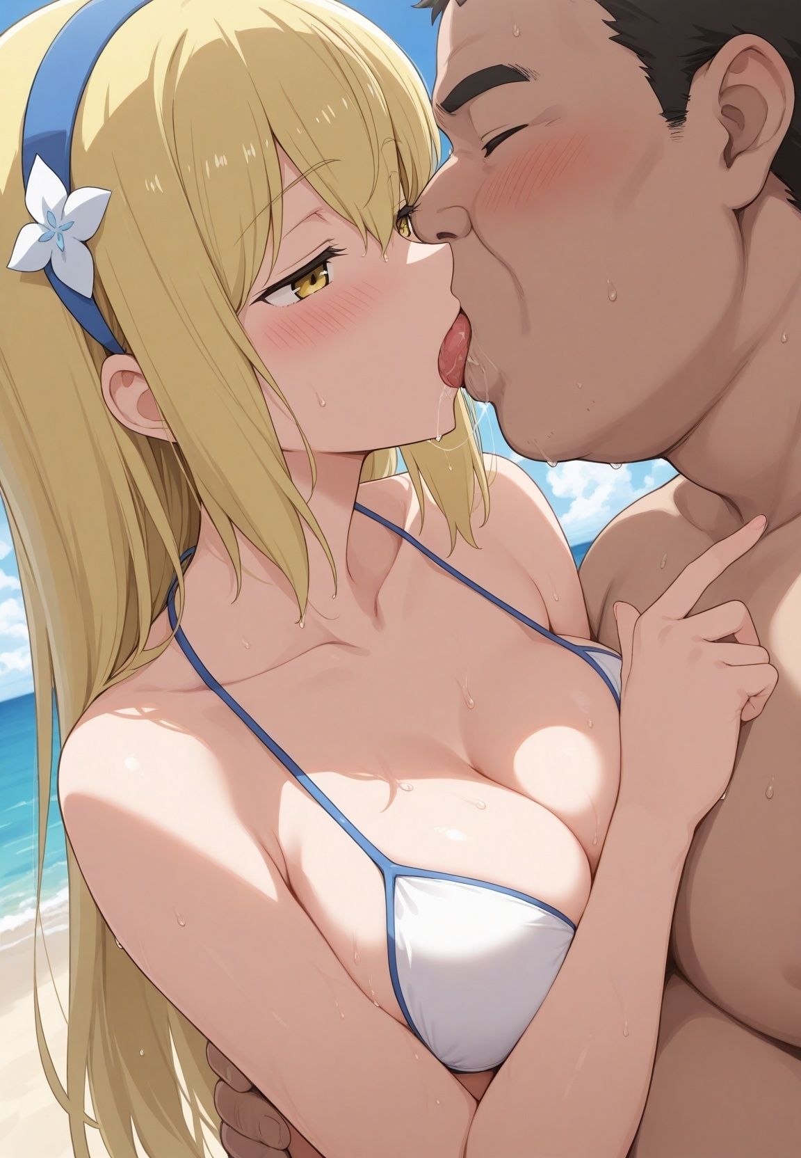 やだぁぁ…!! 見られてるのにイッちゃう…!! 俺の彼女は露出狂 ダ〇まち 画像6