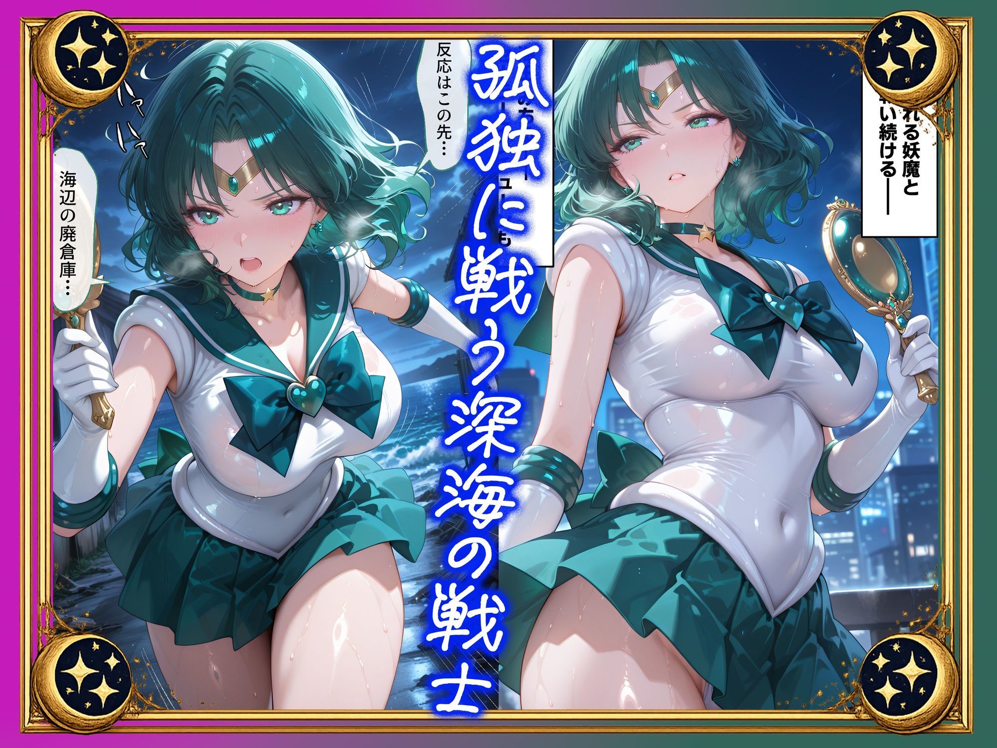 【セリフ付】悪魔に敗北〜快楽堕ちさせられた深海の戦士編〜 画像1
