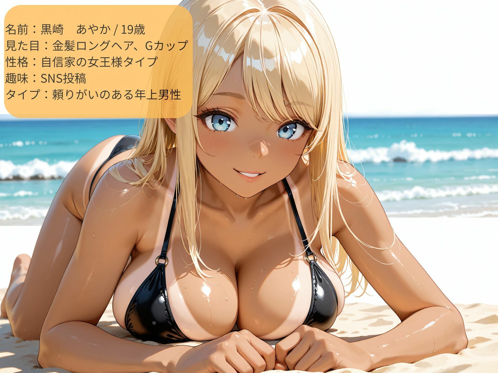 巨乳黒ギャルビッチに逆ナンされてビーチで生ハメ！
