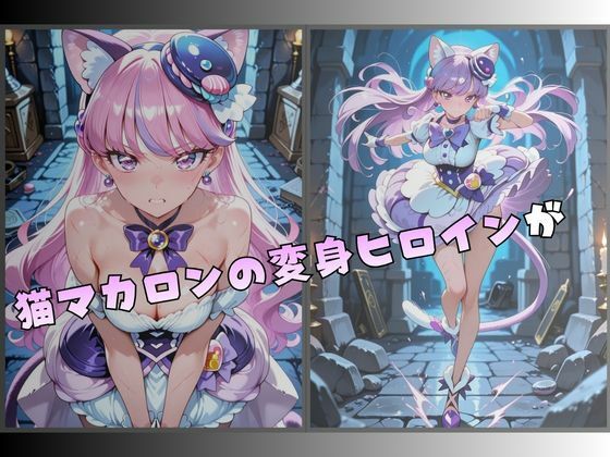 拘束された猫マカロンの変身ヒロイン サンプル1